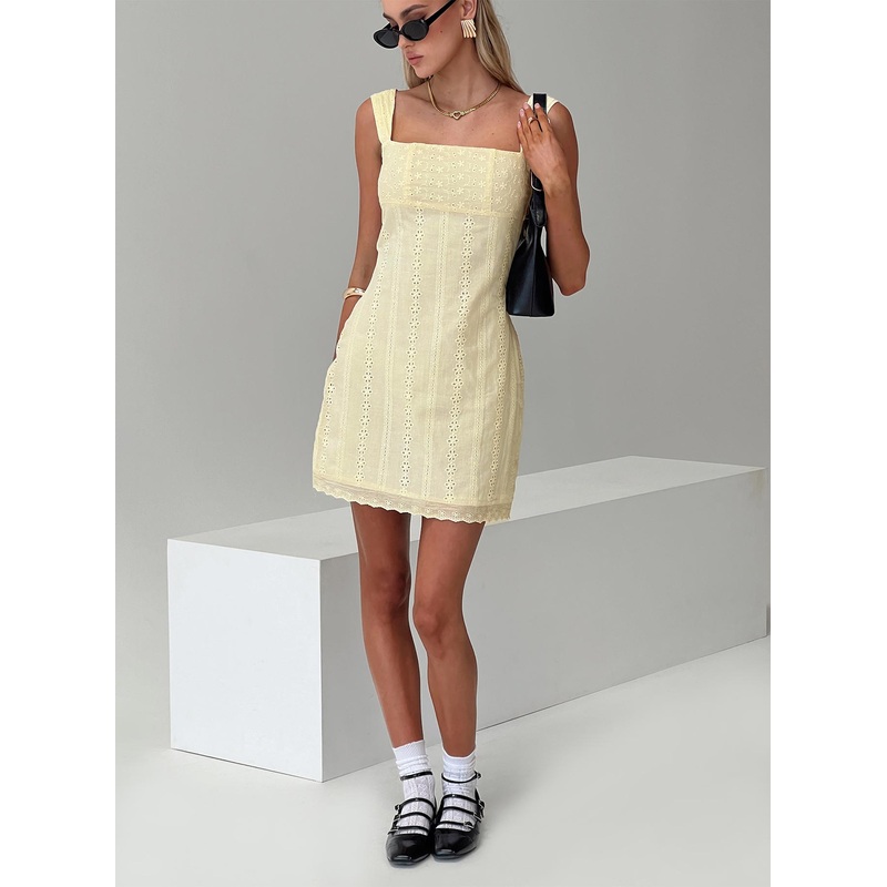 Allegro Mini Dress Lemon
