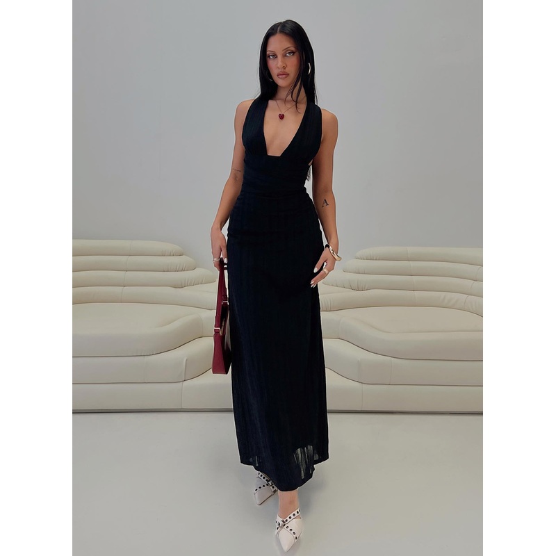 Alsace Maxi Dress Black