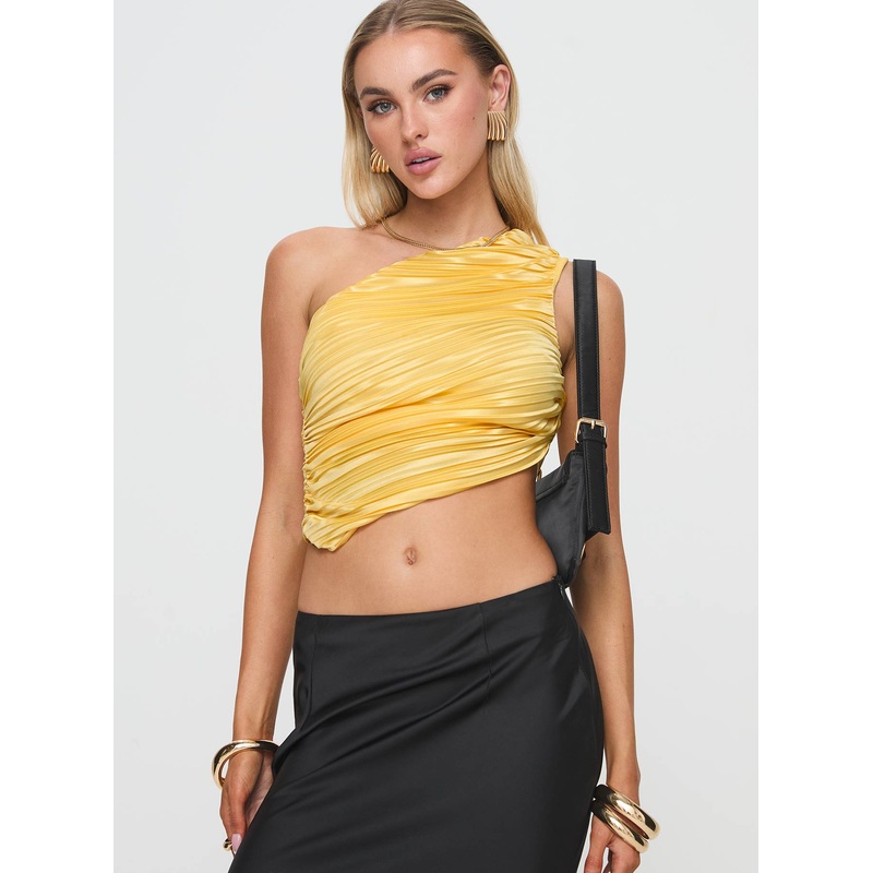 Brinstead One Shoulder Top Yellow