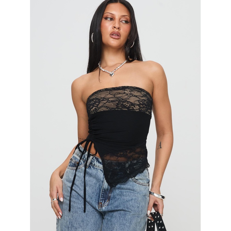 Chianti Strapless Top Black