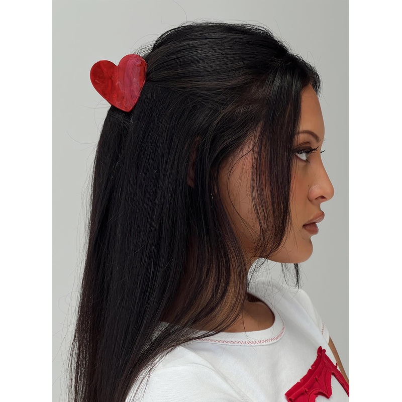 Love Heart Clip Red