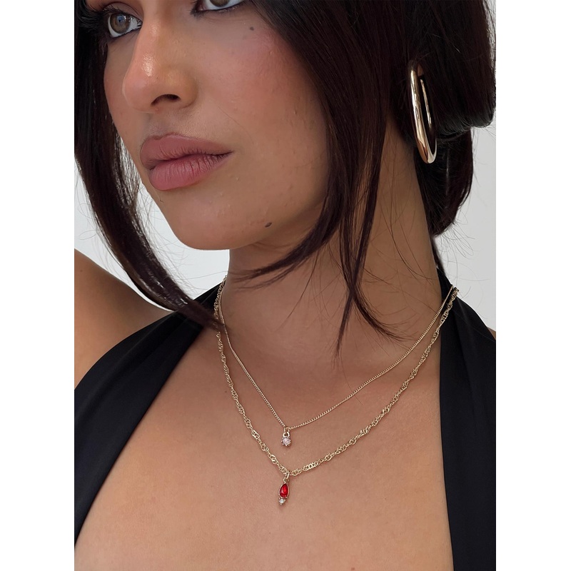 Rosen Necklace Pack Gold / Red