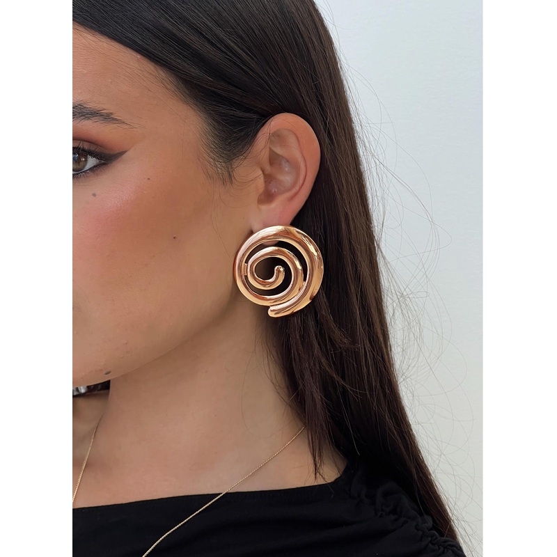 Sebina Swirl Earrings Gold
