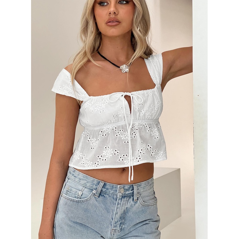 Annita Top White