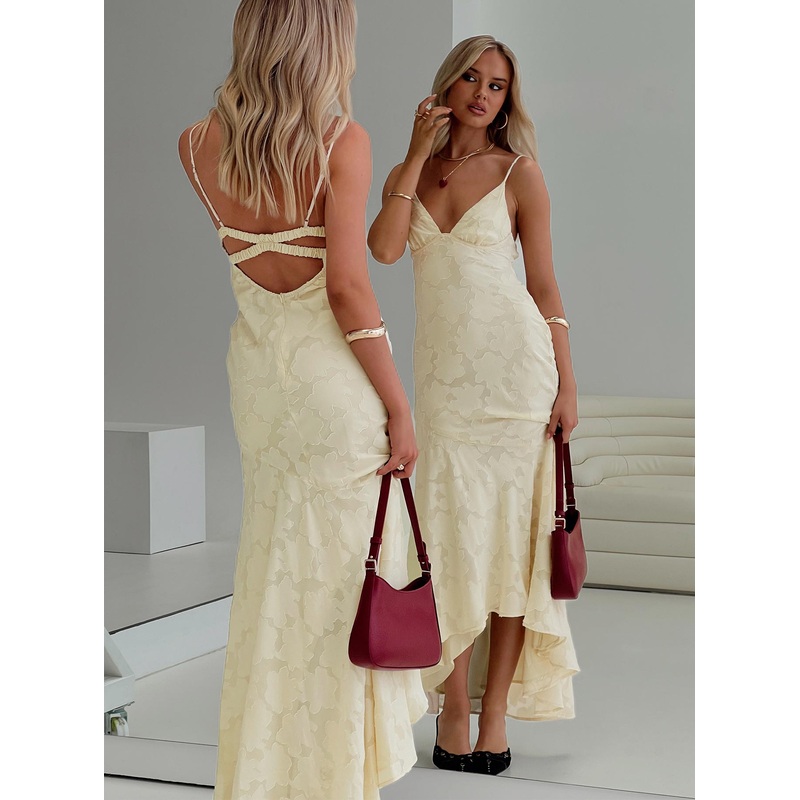 Cyrene Maxi Dress Lemon