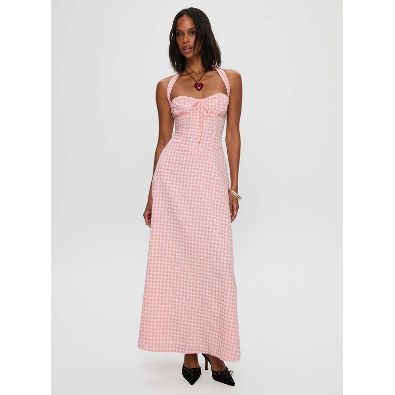 Lucky For You Halter Maxi Dress Multi