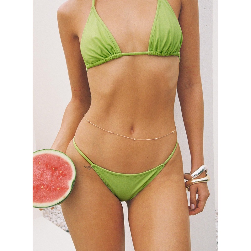 Palm Trees Bikini Bottoms Green