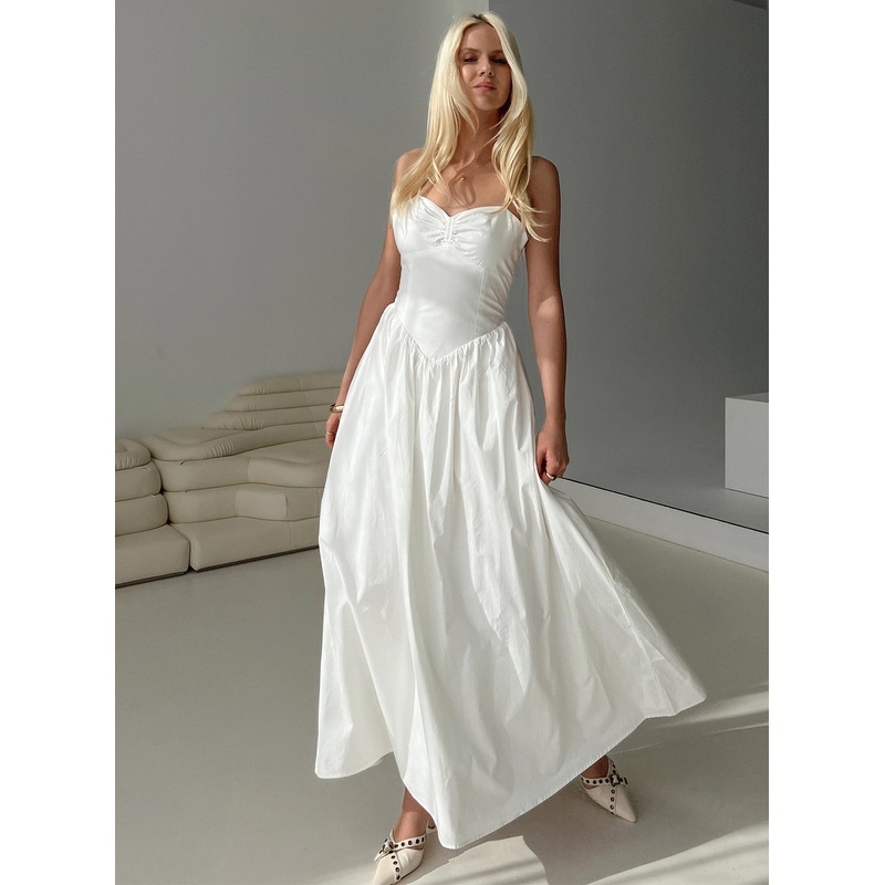 Ceremonious Maxi Dress White