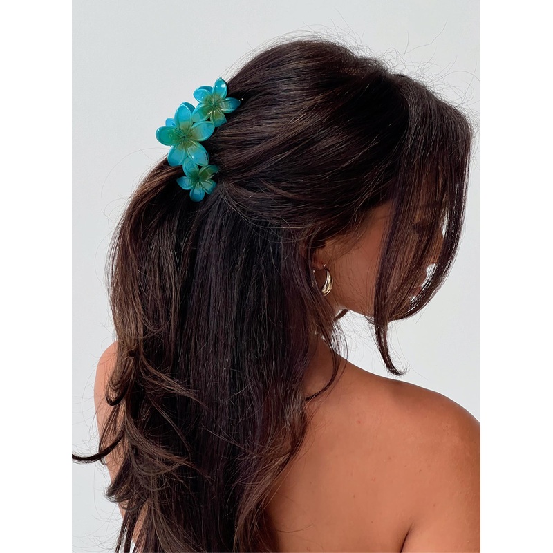 Chianti Frangipani Claw Clip Blue