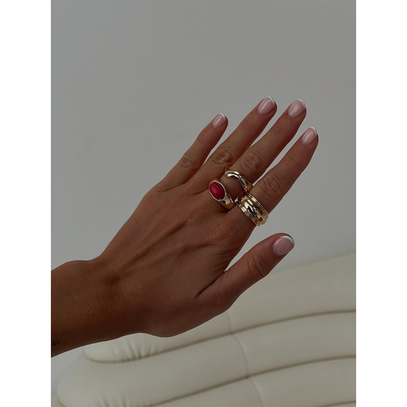 Esteban Ring Pack Gold / Red