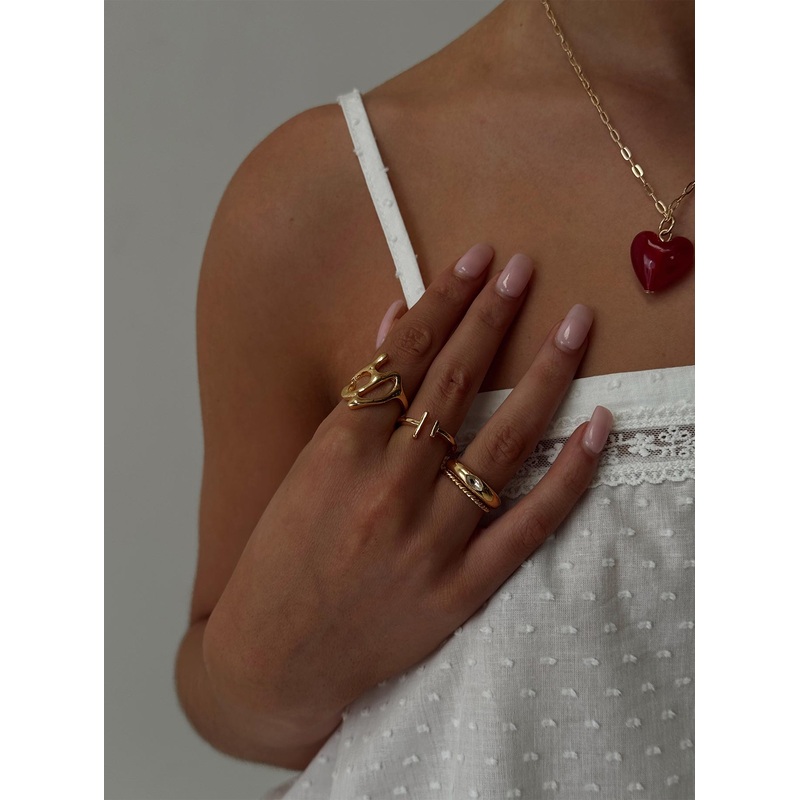 Better Together Ring Set Gold