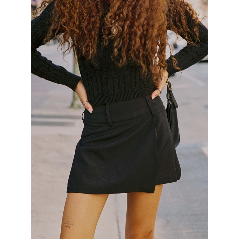 Kinzlee Mini Skirt Black Petite