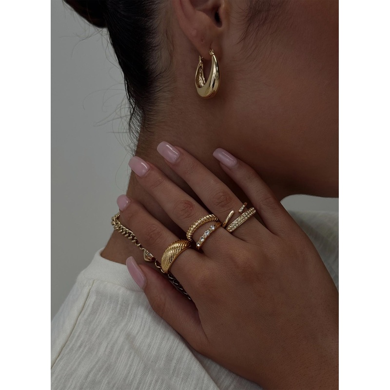 Satine Ring Pack Gold