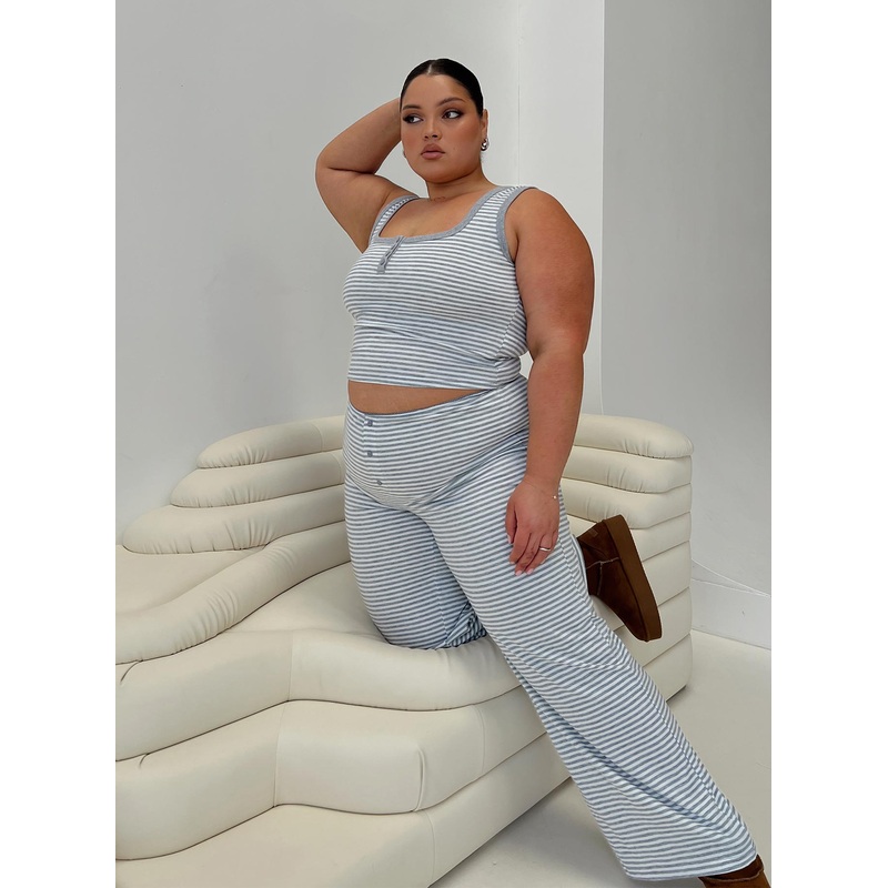Waffles Stripe Sleep Set Multi Curve