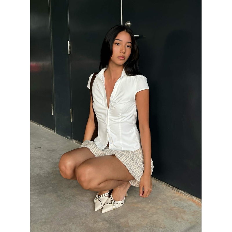 Arianwyn Short Sleeve Shirt White