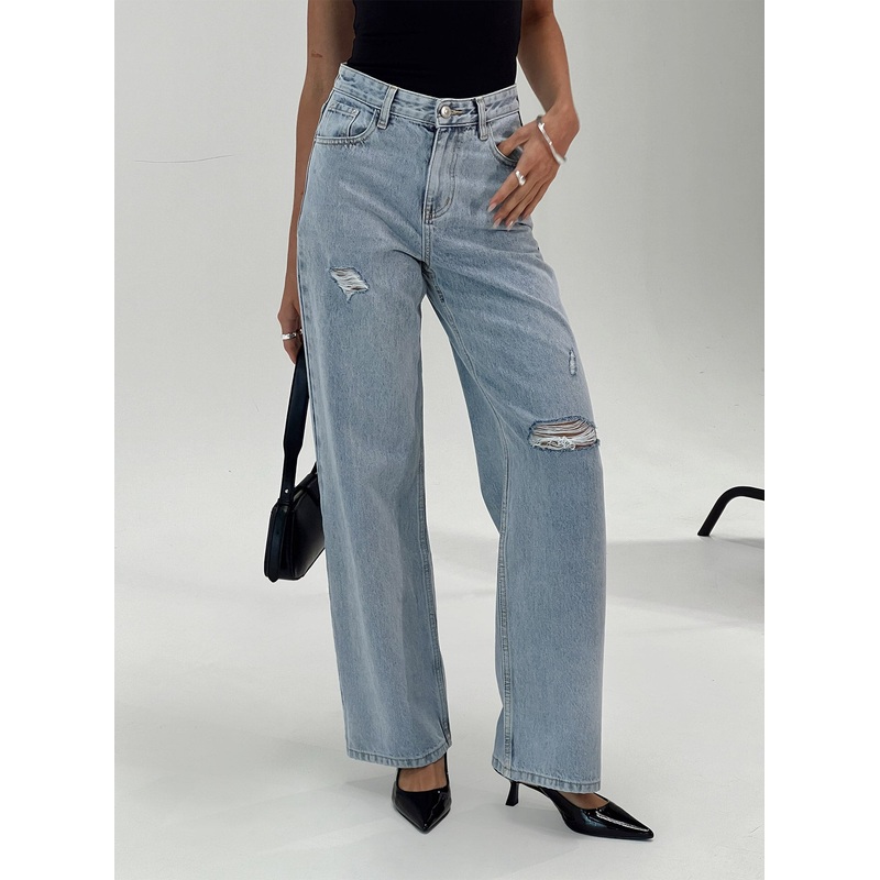 Beetle Ripped Jeans Light Wash