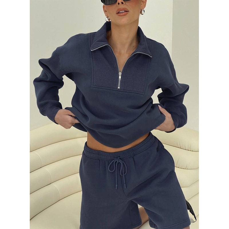 Dream Fleece Quarter Zip Sweatshirt Navy