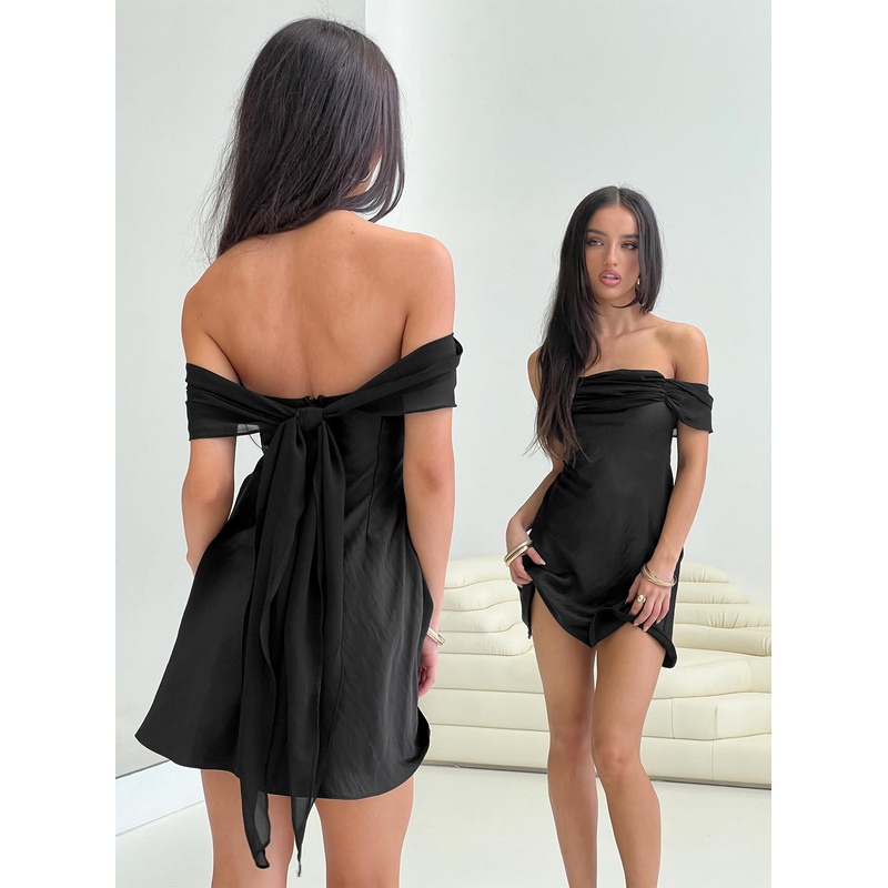 Adoration Mini Dress Black