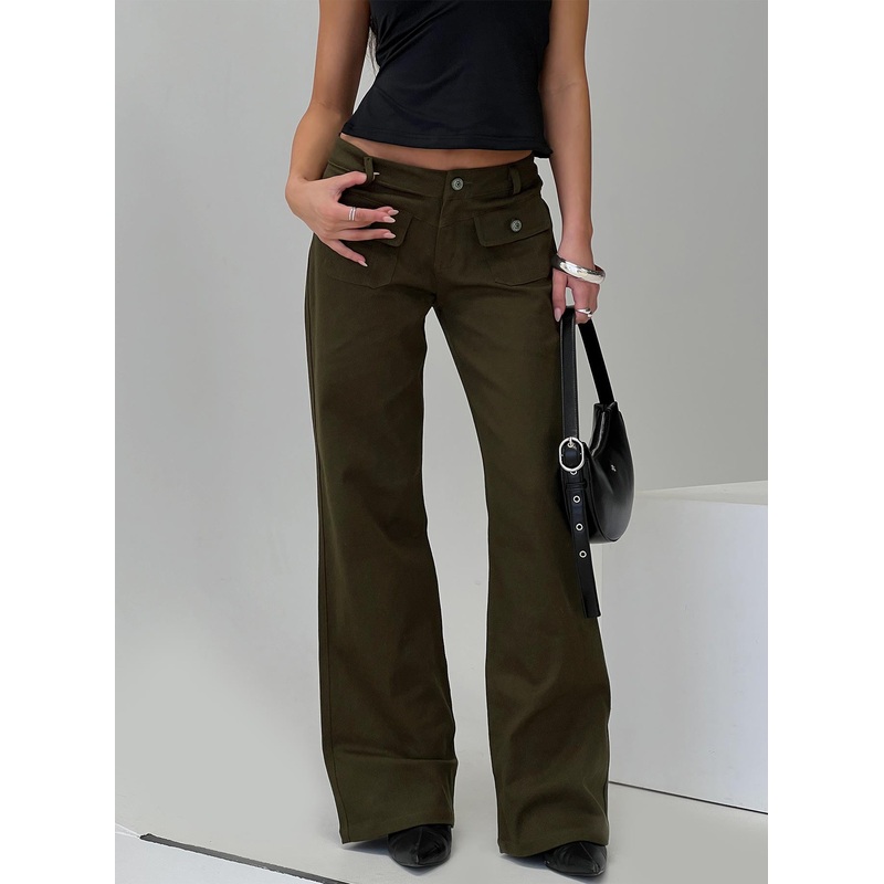 Benicale Low Rise Cargo Pants Olive