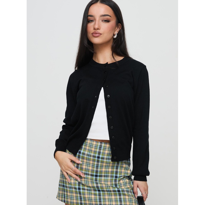 Capeside Knit Cardigan Black
