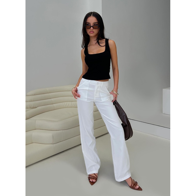 Stelline Cargo Pants White