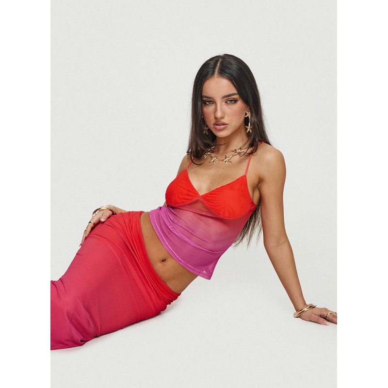 Teen Spirit Top Pink Ombre