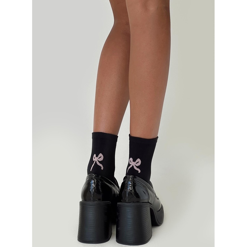 Adonna Sock Black / Pink