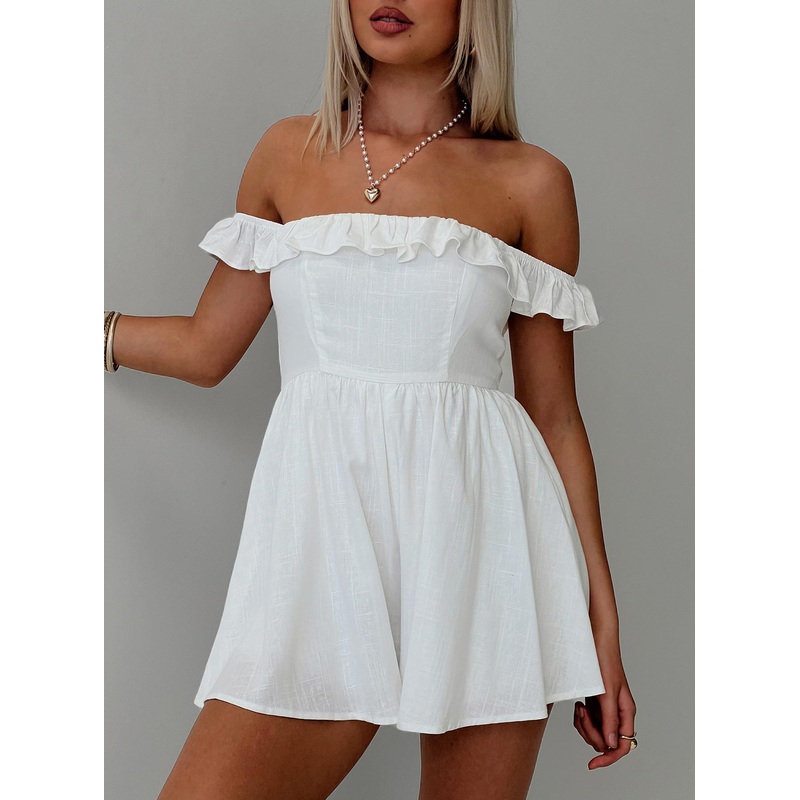 As I Am Romper White