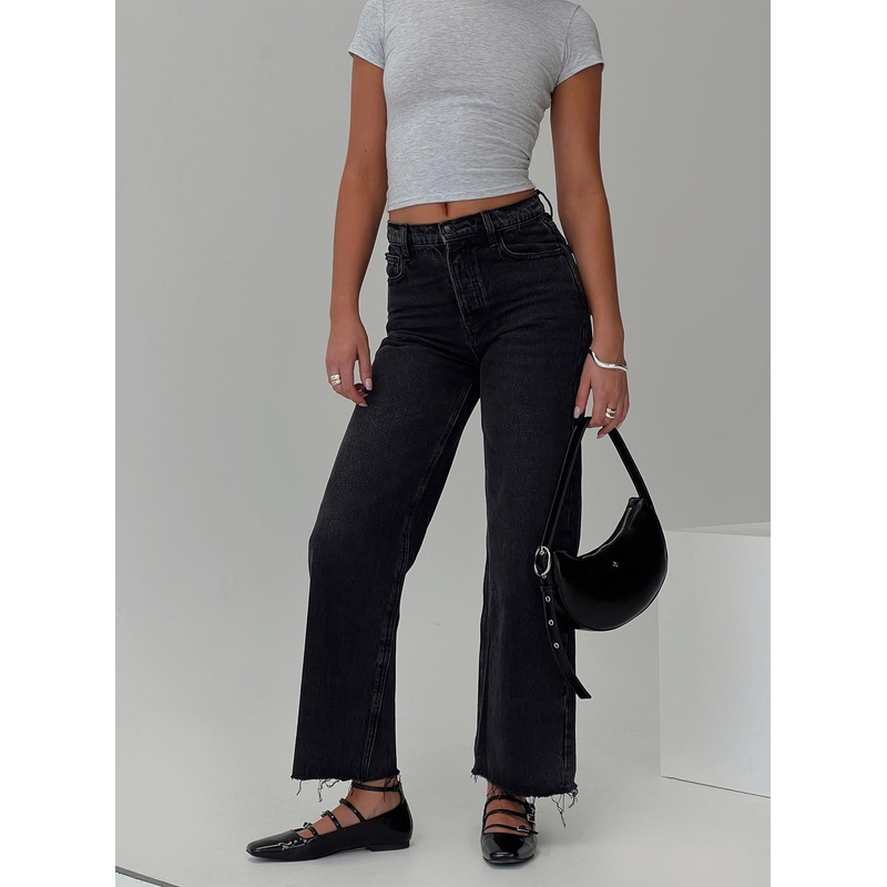 Fawcett Jeans Washed Black