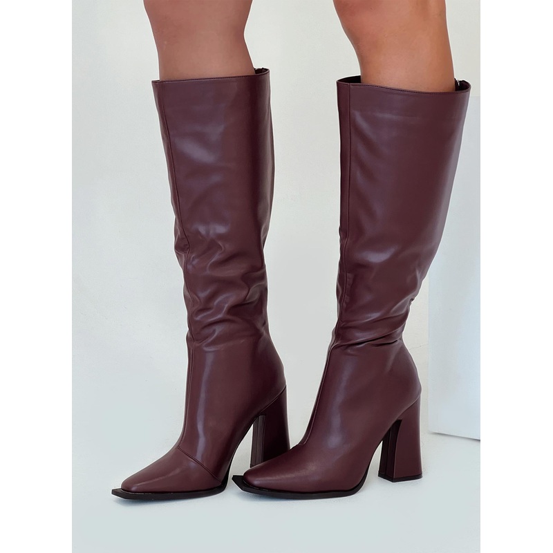 Keeley Boots Matte Burgundy