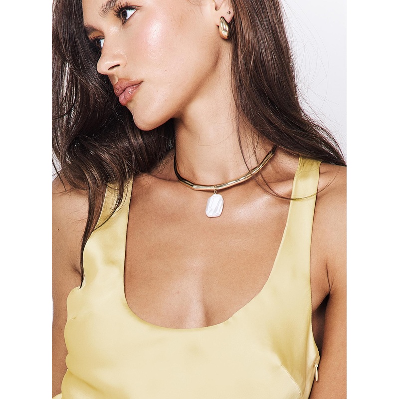 Leani Pearl Necklace Gold