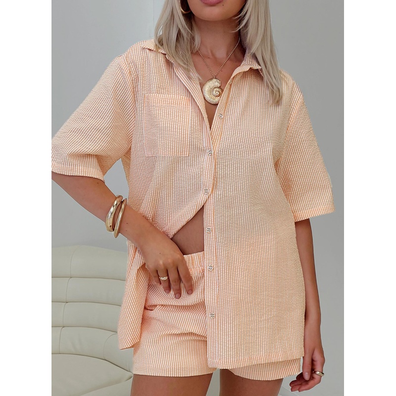 Normal Girl Set Orange Check