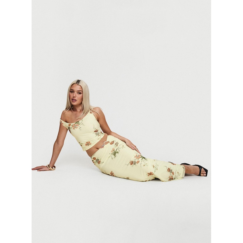 Rios Maxi Skirt Cream
