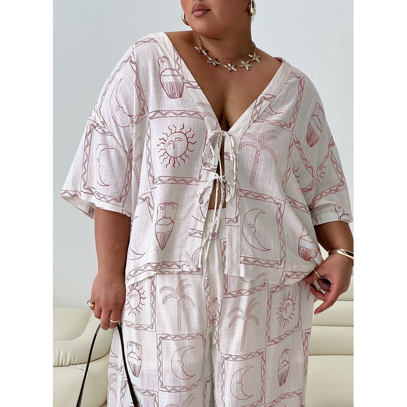 Sun Dream Shirt Cream / Multi Curve