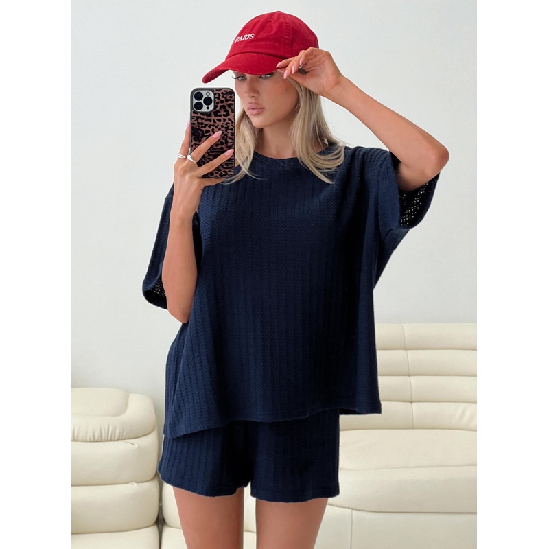 Cammie Knit Set Navy