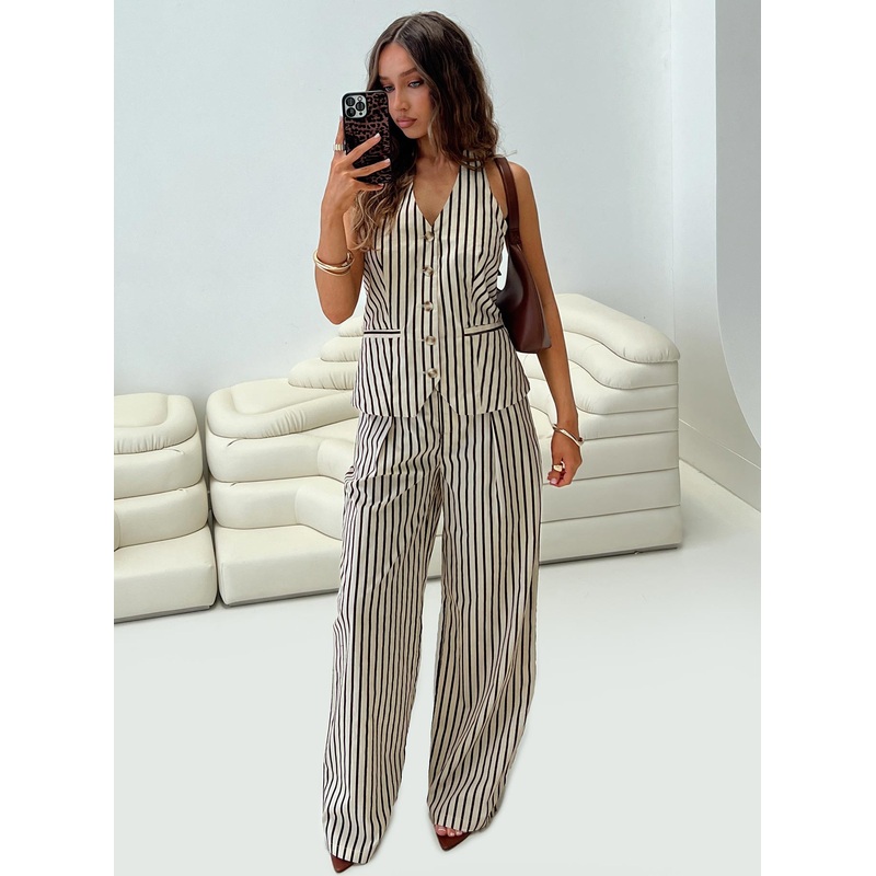Cassiopeia Set Beige Stripe