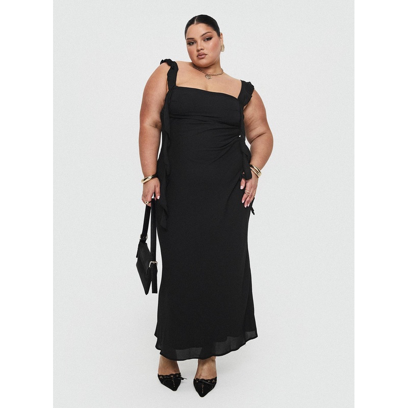 Lanai Maxi Dress Black Curve
