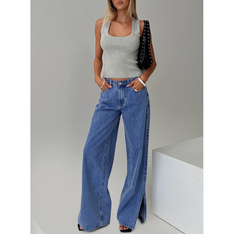 Lorinzo Low Rise Jeans Electric Blue
