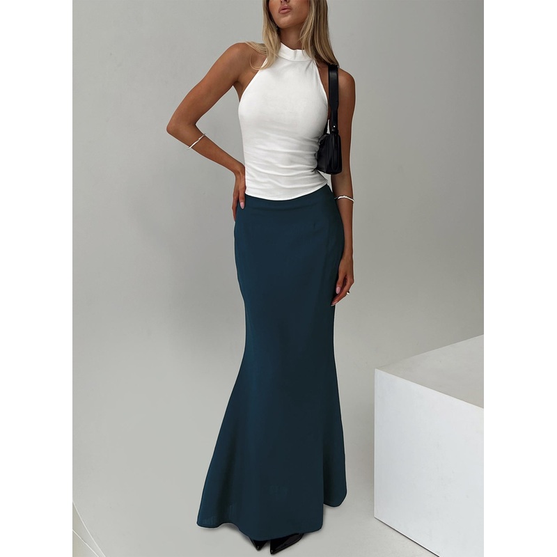 Sophia Maxi Skirt Navy