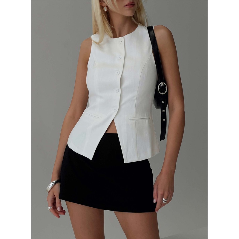 Theodosia Top White