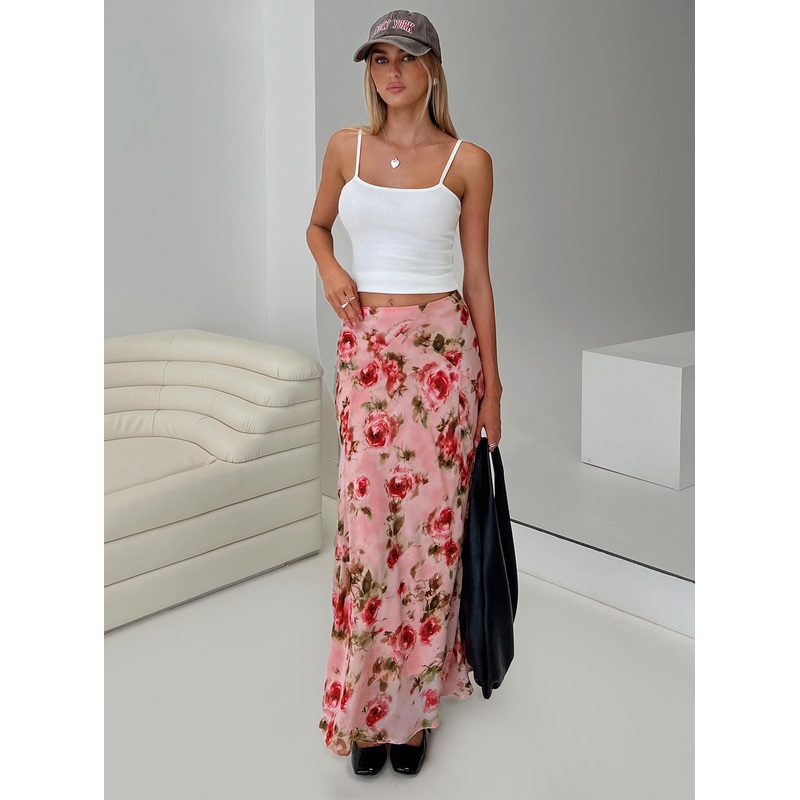 Vespera Maxi Skirt Pink