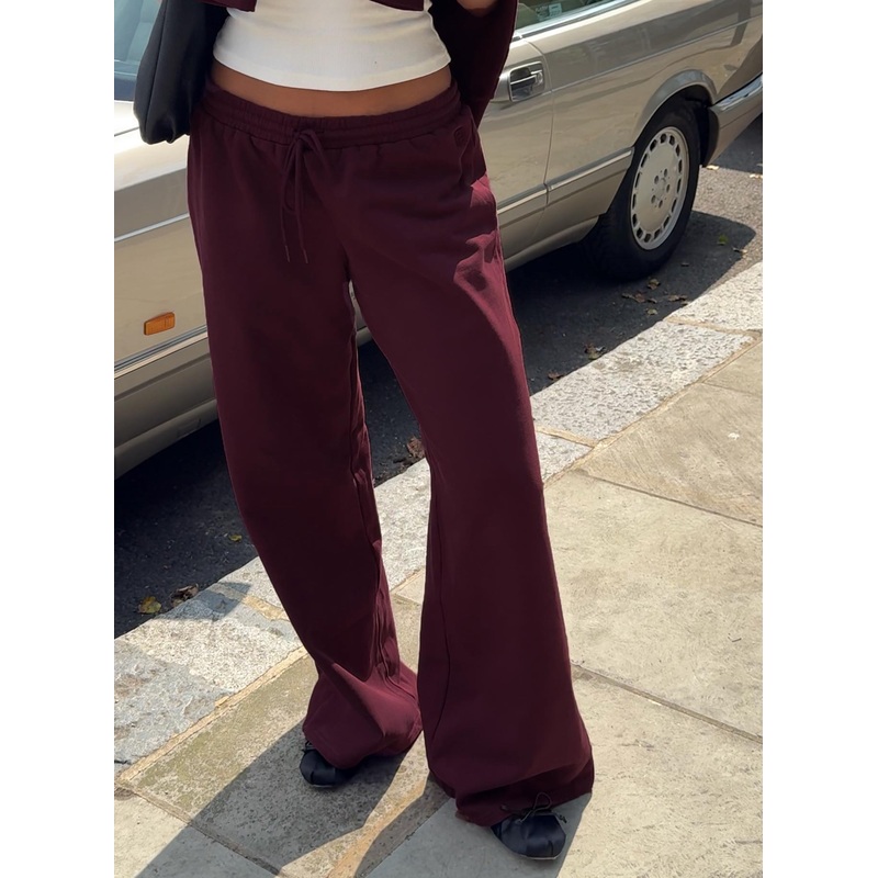 All Day Straight Leg Sweatpants Wine