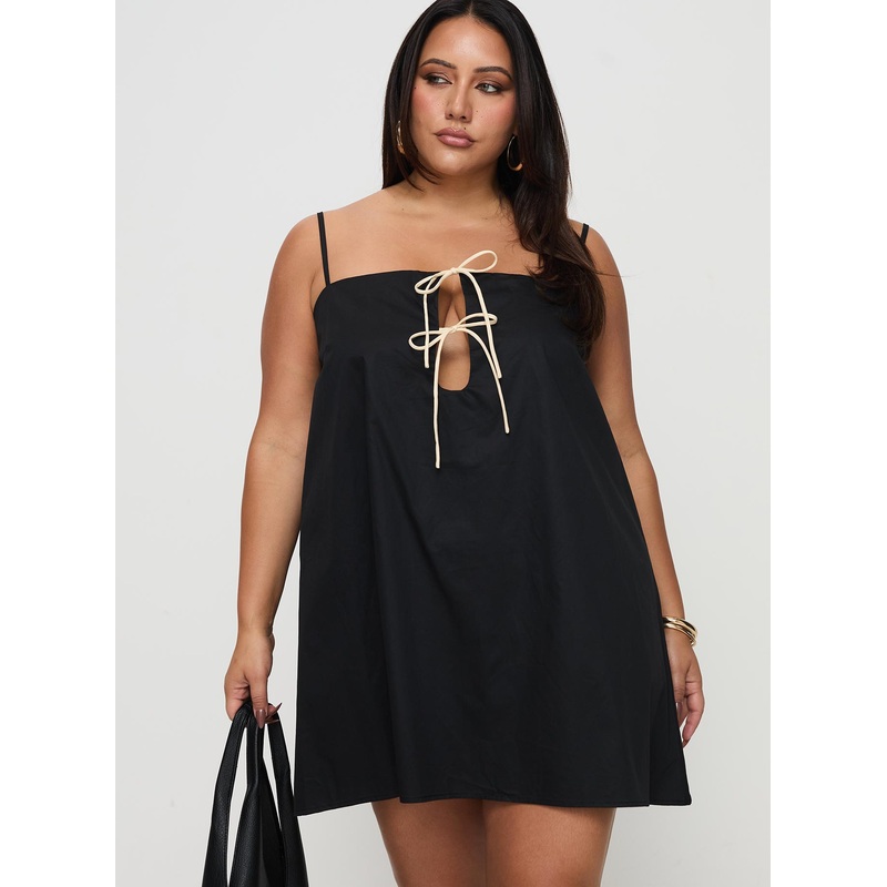 Belong Together Mini Dress Black Curve