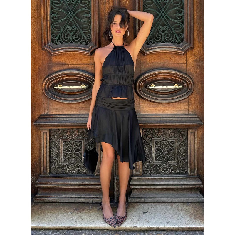 Legacy Midi Skirt Onyx