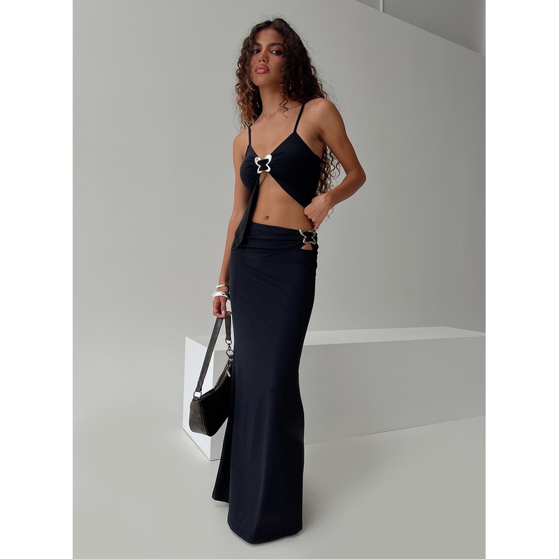 Nesting Maxi Skirt Black