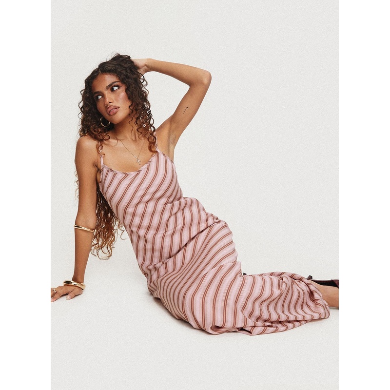 Rianne Maxi Dress Pink Stripe