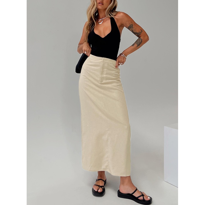 Romeria Maxi Skirt Beige