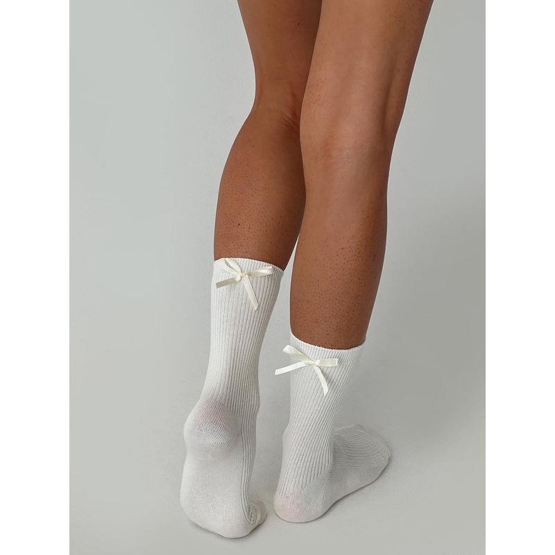 Stepney Bow Socks 2 Pack Multi