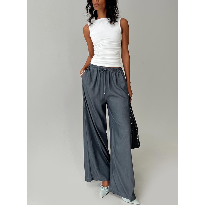 Tallilah Pants Dark Chambray