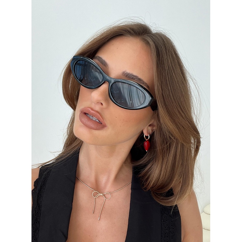 Art Deco Sunglasses Black